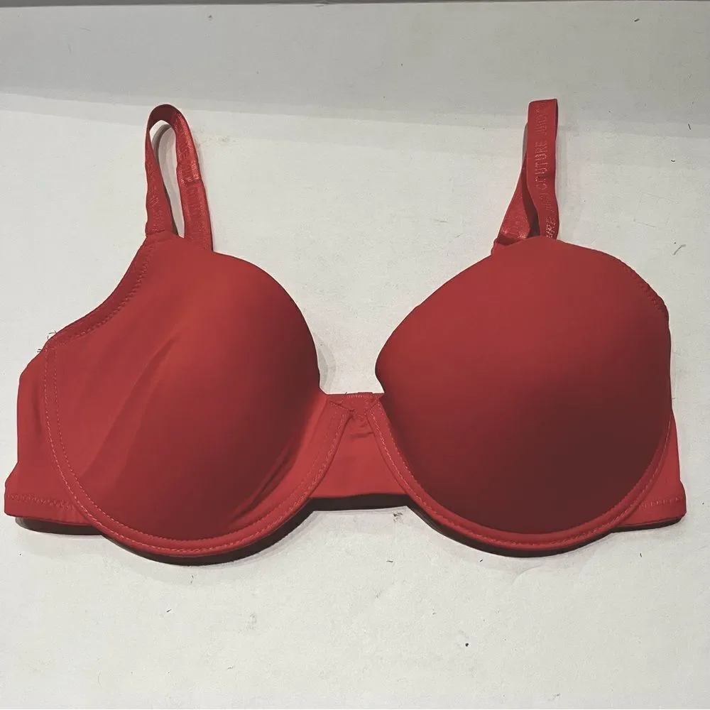 Juicy Couture Bra Underwire, Lightly Padded Coral Size 36D